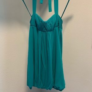 BCBGMaxAzria XS Halter Bubble Hem Dress
